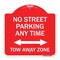 Signmission No Street Parking Anytime Tow Away Zone With Bidirectional Arrow, A-DES-RW-1818-23569 A-DES-RW-1818-23569 - alternate 1